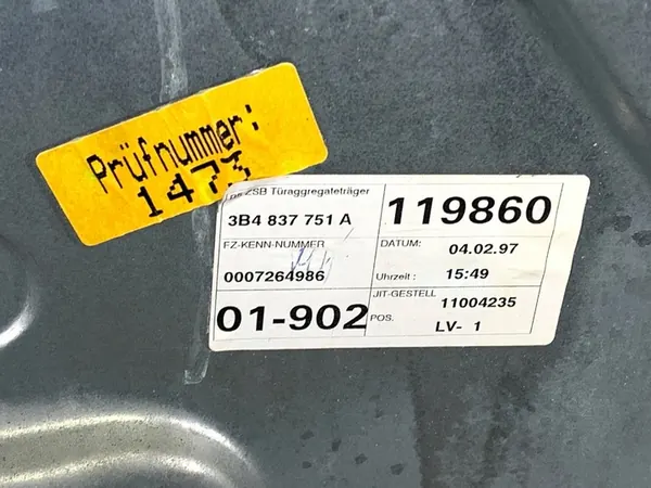 Elevador de vidro dianteiro esquerdo VW Passat B5 96-01 3B4837751A image 4