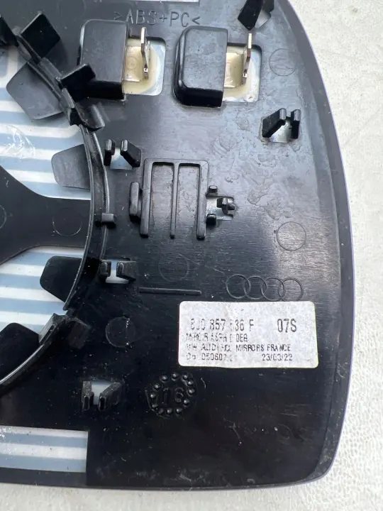 Miroir de Porte Droit Audi TT 8J Verre OEM 8J0857536F image 3