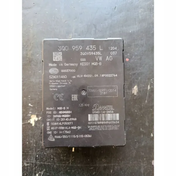Module de commande KESSY OEM 3Q0959435L pour Skoda Octavia III image 2