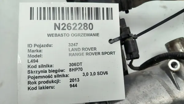 Webasto Verwarming Land Rover Evoque CPLA-18528-BB image 8