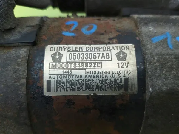 Motor de arranque Chrysler PT Cruiser 2.4B 2000–2010 OEM 05033067AB image 2