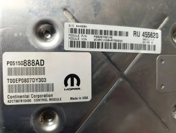 Conjunto Ignição OEM P68267021AE para Chrysler Pacifica image 2
