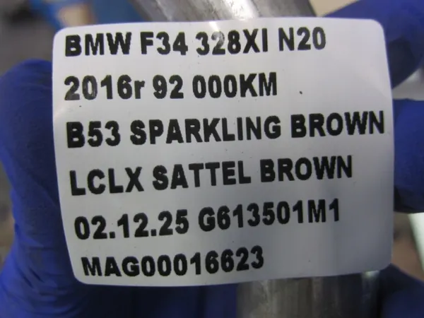 BMW 3 F34 N26 Bränsle Inloppsrör OEM 16117431129 image 8
