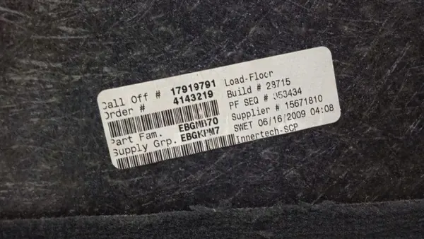 BMW X5 E70 2010 Kofferraumteppich OEM EBGMB70 image 3