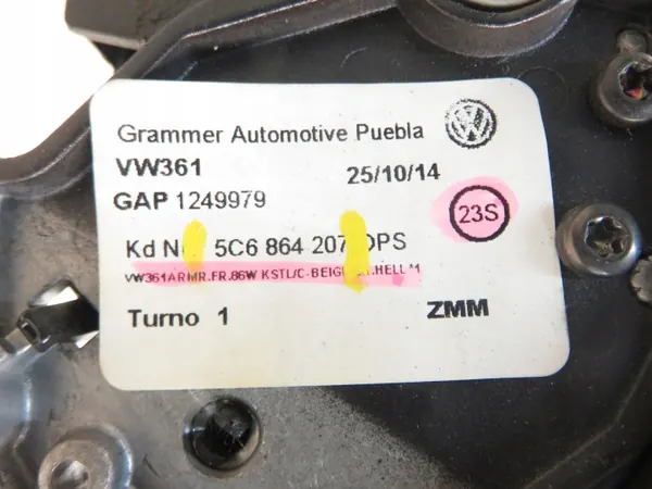 Armstöd OEM 1247951 - Begagnad VW del image 4