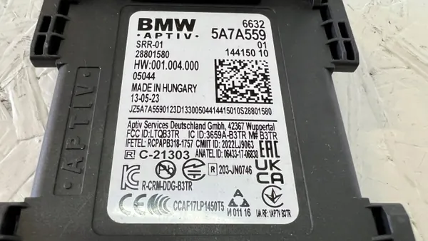 Sensor radar asistente cambio de carril BMW OEM 5A7A559-01 image 2