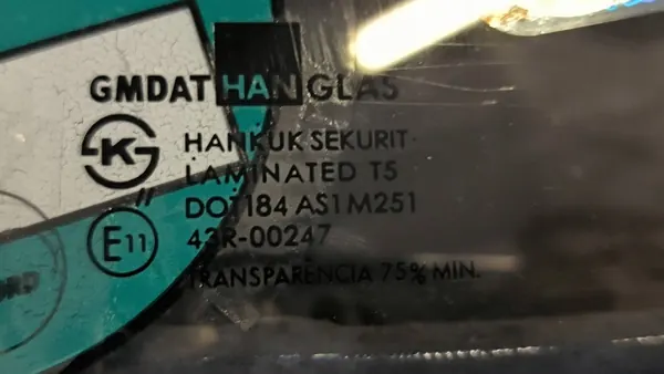 DAEWOO framruta OEM - Begagnat skick image 3