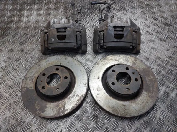Framhjulsbromsskivor + Belägg + Bromsok OEM Audi A6 C6 image 2