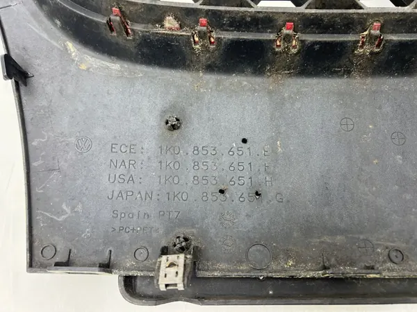 VW GOLF V GTI Front Bumper Grille 1K0853651E image 8