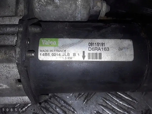 Arrancador Opel Meriva A 1.6 2004 09115191 image 2