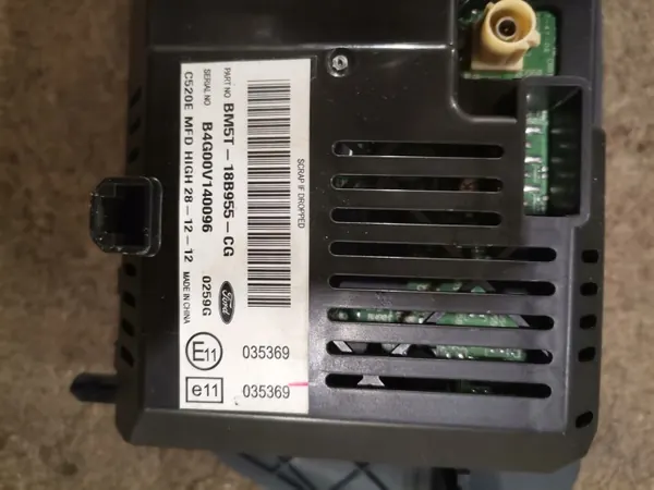 Ecrã Rádio Ford C-Max MK2 OEM BM5T18B955CG image 3