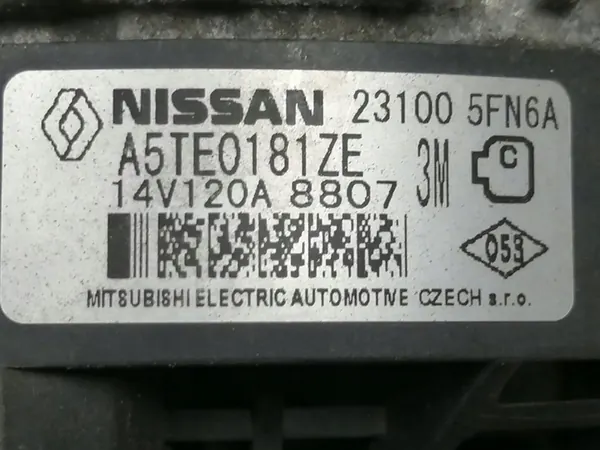 ALTERNATOR DACIA DUSTER II 18- 1.6 SCE OEM 231005FN6A image 4