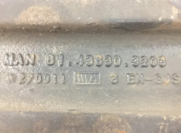 MAN Luftfjädermontering OEM 81436300203 Vänster drivaxel image 4