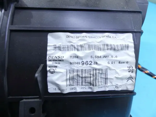 Lämmityskotelon OEM 98049962ZD Peugeot 301 2012-2017 image 8
