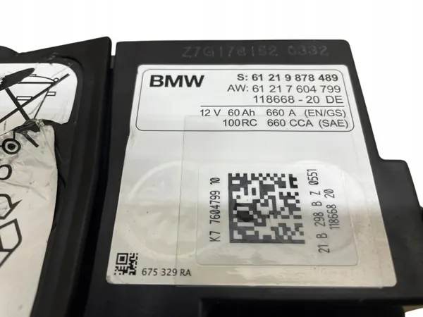 AGM-akku OEM 9878489 12V 60Ah BMW:lle image 4