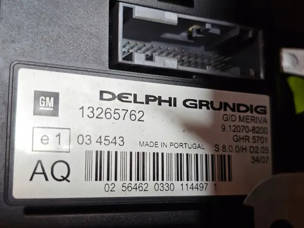 OEM 13253511 13265762 Werksradio CD30 MP3 Opel Meriva A image 4