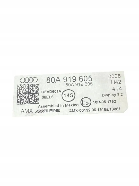 Ordinateur de bord Audi Q5 OEM 80A919605 2.0L Diesel image 7