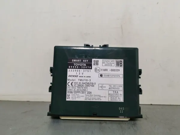 Lexus Keyless-moduuli OEM FBZ9663 GS 250/350:lle image 2