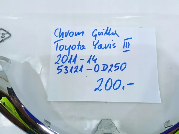 Toyota Yaris III 14-17 Chrome Grill Trim image 5