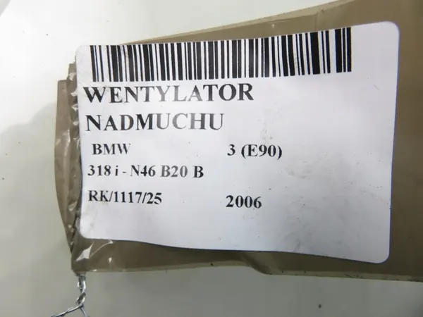 Ventilador de sopro BMW 3 E90 985466N image 2