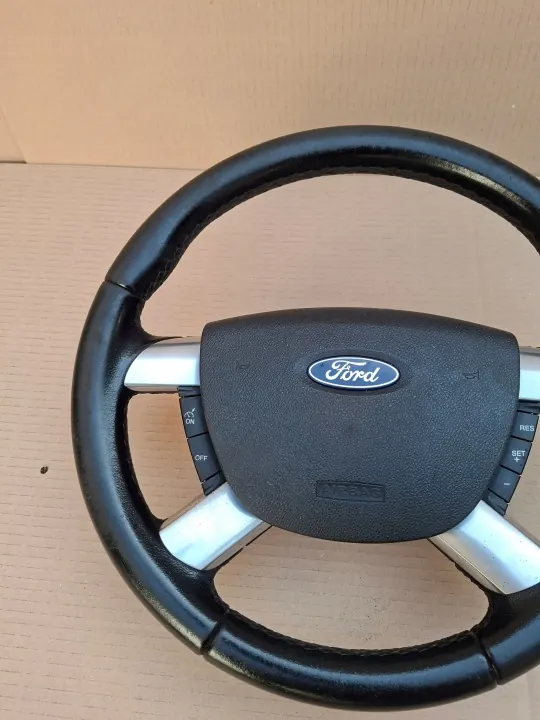 Ford Focus MK2 Nahkainen Ohjauspyörä OEM 4M51-3600-CL image 6