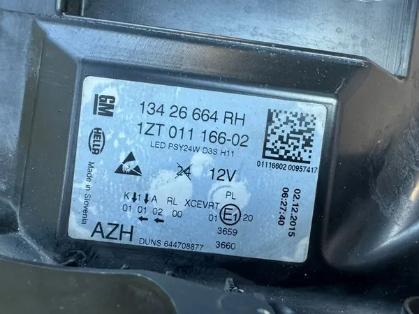 OPEL INSIGNIA A LIFT 13-17 OIKEAN PUOLEN XENON VALO 13426664 image 7