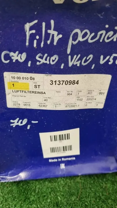 Volvo V50 V70 S40 Luftfilter OE 31370984 image 2