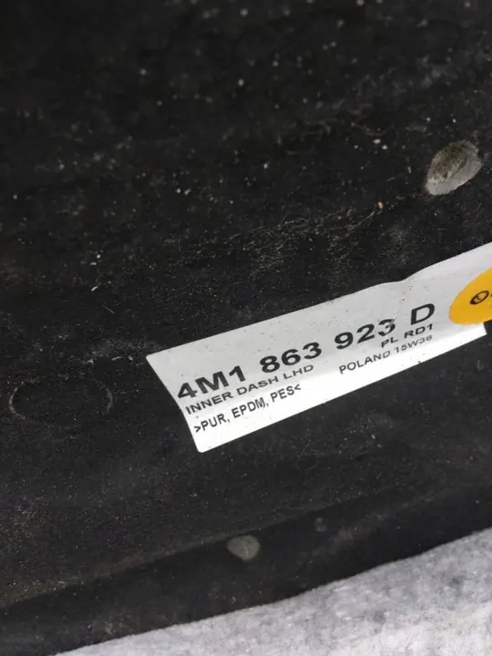 Isolation cloison Audi Q7 OEM 4M1863923D image 3