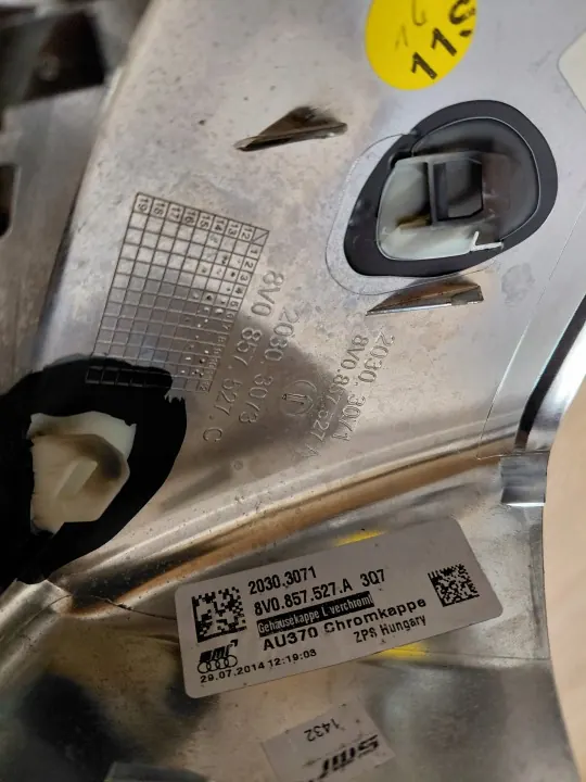 Audi OE Spiegelabdeckungen Chrome Satin Set für A3 RS3 8V image 8