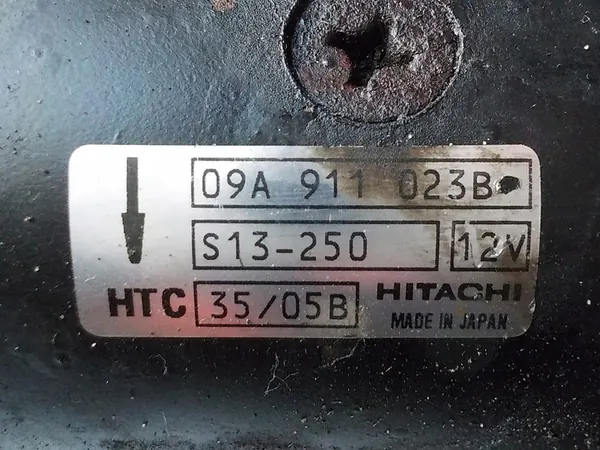 Motor de arranque Volkswagen Golf 4 1.9 SDI OEM 09A911023B image 3