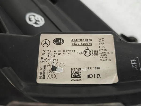 MERCEDES VITO V 447 RECHTS VOOR FULL LED KOPLAMP A4479069800 image 6