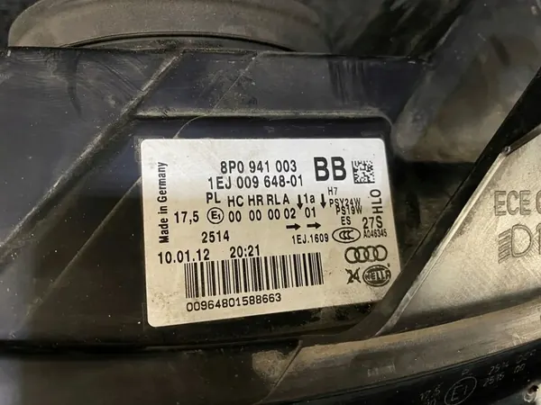 JUEGO DE FAROS DELANTEROS AUDI A3 8P0 LIFT image 5