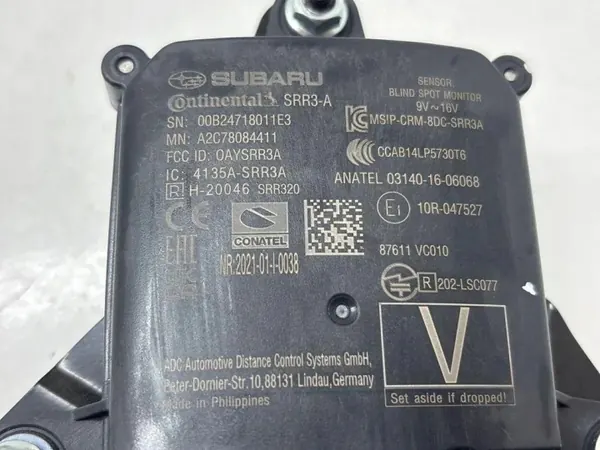 Capteur d'angle mort Subaru OE OEM 03140-16-06068 image 3