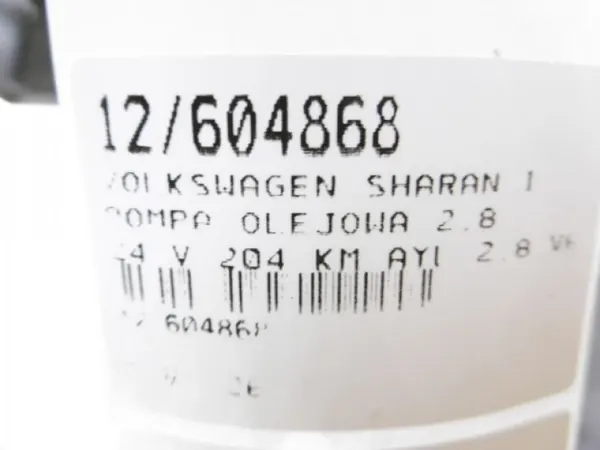 VW AUDI SEAT 2.8 V6 Oljetank 021115153D image 4