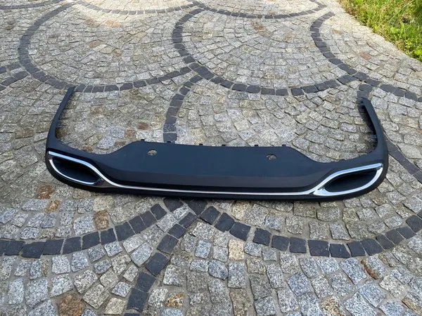 MERCEDES 206 C KLASSE BAKRE STÖTFANGARE SPOILER KROM image 2