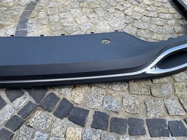 MERCEDES 206 C KLASSE BAKRE STÖTFANGARE SPOILER KROM image 7