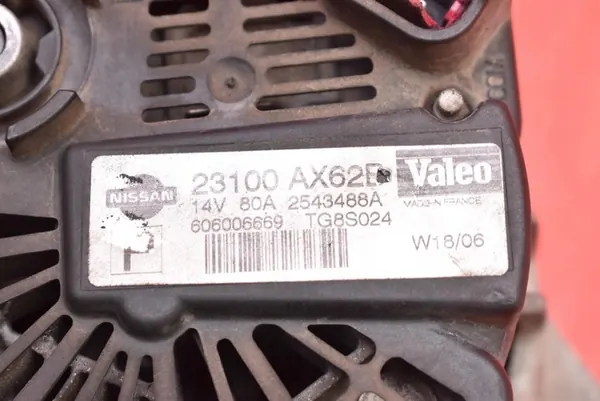 Generaattori Nissan Note E11 1.4 16V 2005-2009 OEM 23100AX62B image 8
