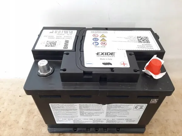 AGM Start-Stop Batteri OEM 5B5DF30 12V 60Ah BMW image 2