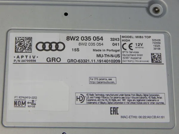 AUDI A5 Besturingseenheid OEM 8W2035054 2016-2021 image 3