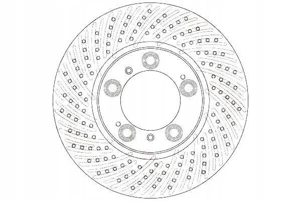 TRW DF6212S Remschijf voor Porsche image 4