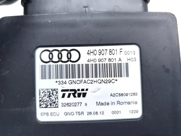 Audi A8 Handbromsmodul OEM 4H0907801F - Begagnad image 7