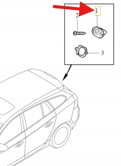 Takakamera Volvo OE 31371267 image 2