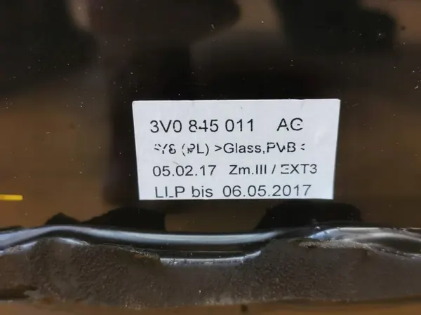 Pare-brise avant Skoda Superb III OEM 3V0845011 image 7