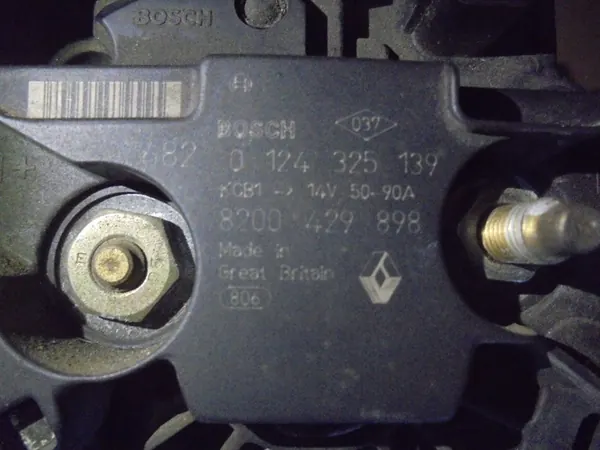 RENAULT MODUS 1.2 16V ALTERNATOR 8200429898 image 5