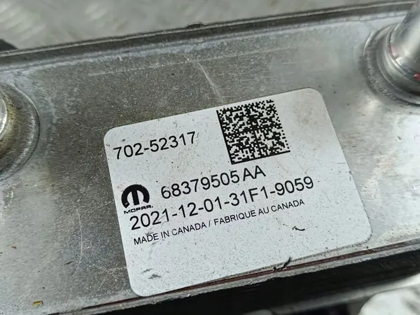 Ligne de refroidissement d'huile Jeep Grand Cherokee 2022 68379505AA image 2