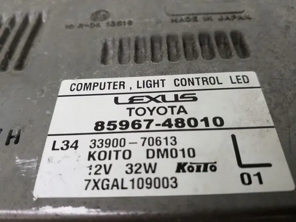 Balasto Xenón Lexus OEM 8596748010 - Usado image 3