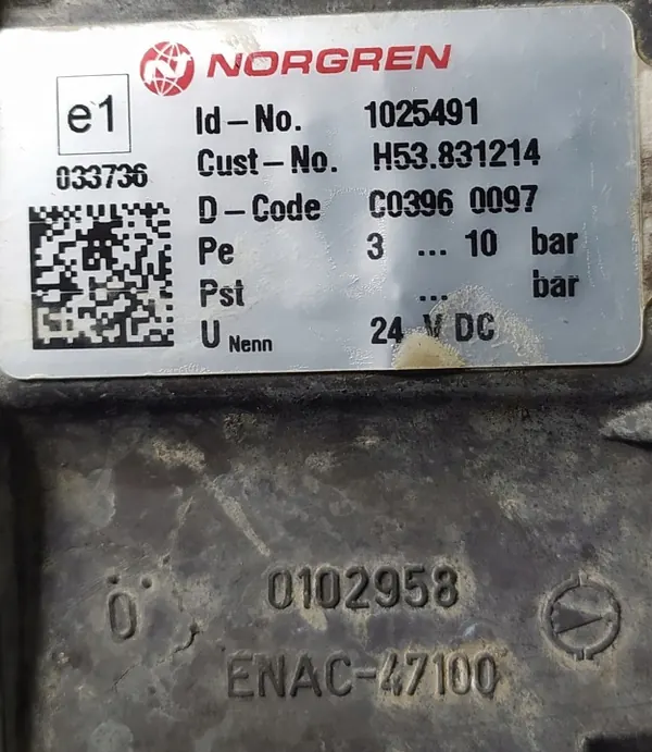 Norgren Pneumatikventil OEM 1234567 - Gebraucht image 4