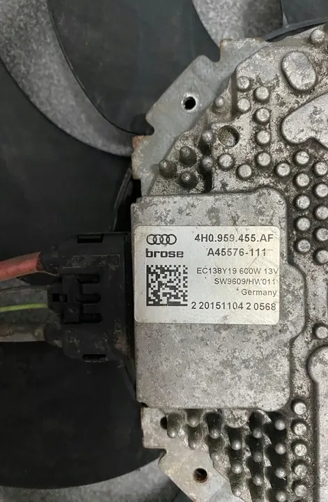 Audi OE 4H0959455AF Fläkt image 4