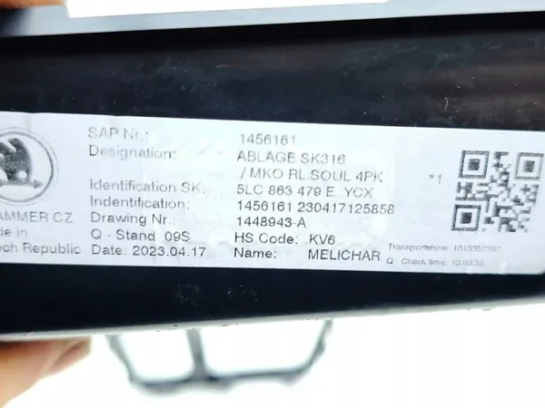 Wagenheber-Rahmen Skoda Enyaq iV 2023 OEM 5LC863479E image 8