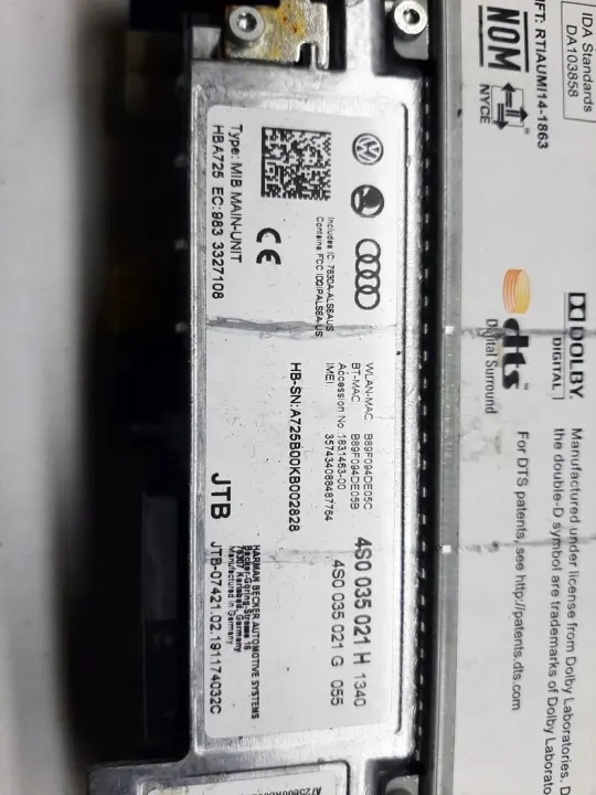 Leitor navegação MMI Audi OEM 4S0035021H image 9
